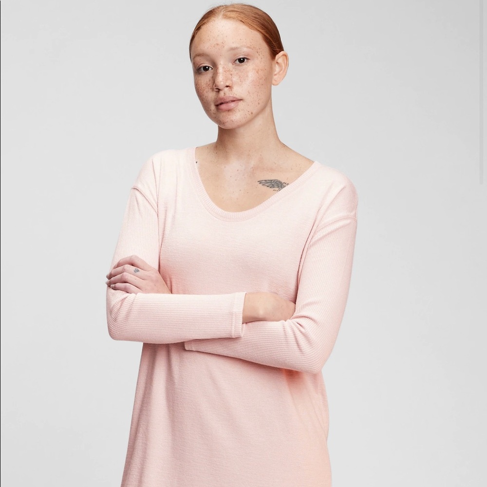 NWT Gap Softspun dress in “dull rose pink”